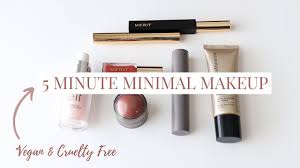 5 minute minimalist makeup collection
