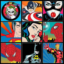Súper Héroes Pop Art Superhero Wall