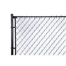 Panels for every need wood fence panels are ideal for creating a privacy fence that blends into your outdoor surroundings. White Chain Link Fence Slats Chain Link Fencing The Home Depot