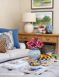 blue fall decor ideas for a living room