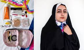 iranian makeup photographs and text