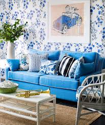 adore all the color blue decor white