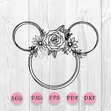 Get inspired by our community of talented artists. Disney Minnie Floral Svg Disney Wreath Svg Minnie Mouse Svg Etsy