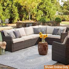 easy isle brown beige outdoor sectional