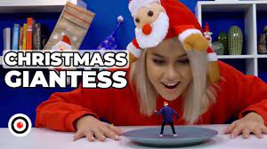Christmas Shrinking Edition - Giantess woman going to freeze a Shrunken Man  - shrinking man - YouTube