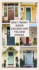 front door colors for a yellow house