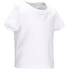 Half Sleeved Baby Gym T Shirt White