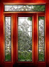 Leaded Beveled Glass Entry Door