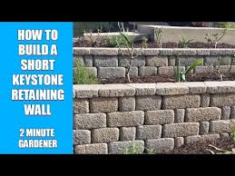 How To Build A Short Keystone Wall