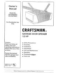 craftsman 139 53675srt owner manual