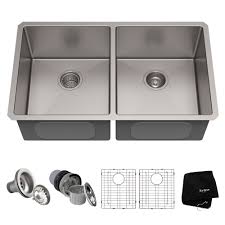 50/50 double bowl kitchen sink