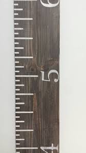 Sale Oversized Wooden Ruler Growth Chart Finished In A Warm