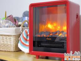 Crane Heater Red Electric Fireplace