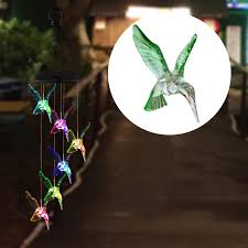 Solar Wind Chimes Outdoor Color