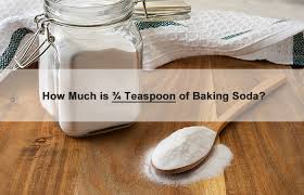 how much is 3 4 teaspoon of baking soda