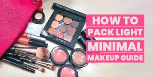 how to travel light with makeup red