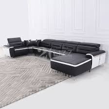 modern home living room leather couch