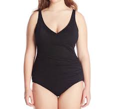 Details About Penbrooke New Black Women Size 26w Plus One Piece Tummy Control Swimwear 68 721
