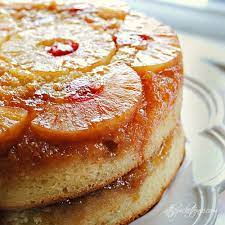 Double Layer Upside Down Cake gambar png