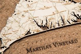 Marthas Vineyard Cork Map