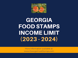 georgia food stamps income limit for