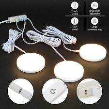 Commercial Electric Under Cabinet Lighting 3 Light White Led Puck 21353nvkit Wh For Sale Online Ebay