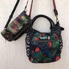 Desigual Authentic Womens Bag Shoulder Handbag Satchel Floral Canvas  Leather | eBay