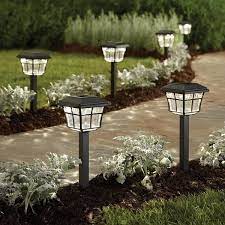 Get free shipping on qualified solar landscape lighting or buy online pick up in store today in the lighting department. Hampton Bay Solar Powered Dark Bronze Outdoor Integrated Led 3000k Warm White Landscape Path Light 6 Pack 84101 The Home Depot
