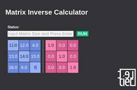 let s make a matrix inverse calculator