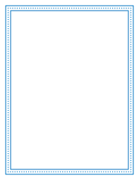 printable blue green dotted frame page