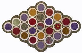 seasonal penny rug pattern digital
