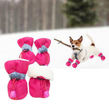 4pcs dog boots pet dog shoes cover for