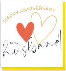 happy anniversary husband card