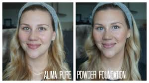 alima pure powder foundation routine