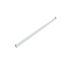extendable white metal closet rod