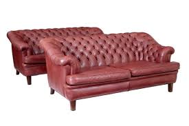 mid 20th century leather chesterfield