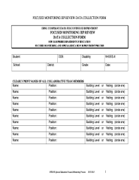 iep data collection sheets pdf fill