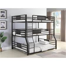full twin xl queen triple bunk bed