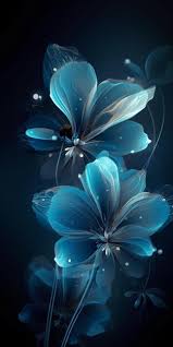 premium photo blue flowers wallpapers