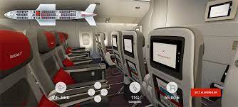 austrian airlines presents 3d seatmap