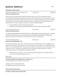 Nurse Resume Objectives Simple Resume Format