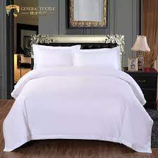 satin white bed linen duvet cover
