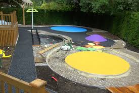 Decorate your backyard with some gorgeous toad stools. Children S Play Area Designed For Large Private Garden In Surrey