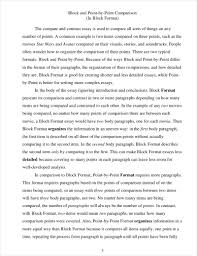 9 comparative essay sles free pdf