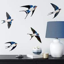 Swallows Stencils For Painting Walls