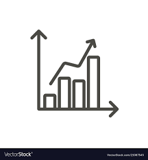 Statistic Chart Icon Line Graph Symbol