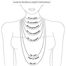 Guide To Necklace Length Centimetres A La Mode