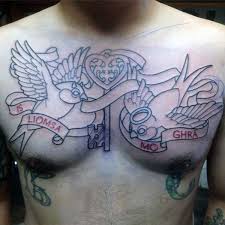 After the world war ii, soldiers started wearing heart tattoos with names of their girlfriends or wives. 60 Key Tattoos For Men Unlock Masculine Design Ideas