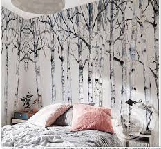Bare Trees Wallpaper Wall Mural Simple