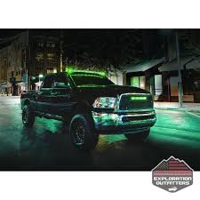 Radiance Series Curved 40 Led Light Bar Green Backlight By Rigid